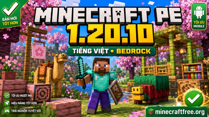 Minecraft PE 1.20.10 tiếng Việt