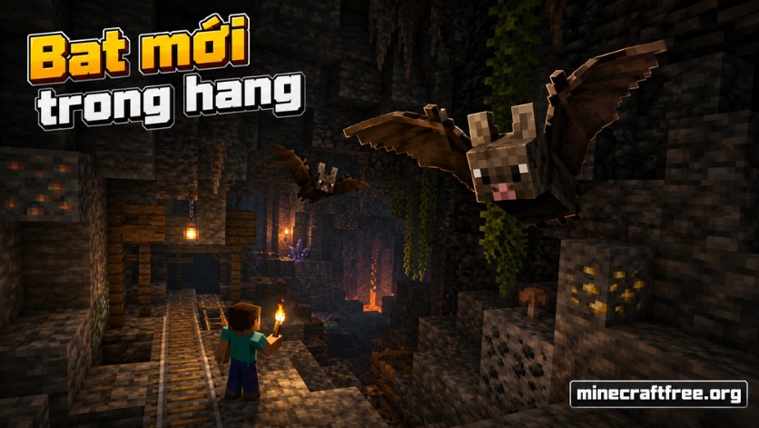Bat mới trong hang Minecraft 1.20.50