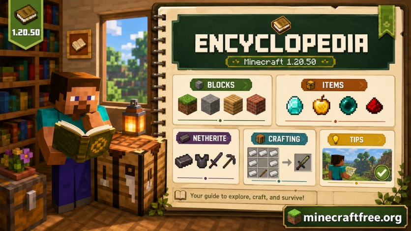 Encyclopedia trong Minecraft 1.20.50