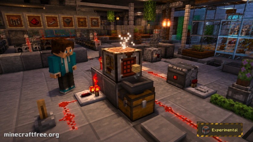 Crafter thử nghiệm trong Minecraft 1.20.50