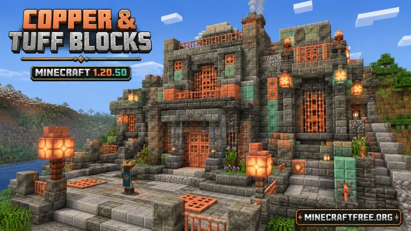 Copper và Tuff mới trong Minecraft 1.20.50