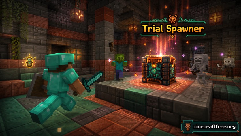 Trial Spawner trong Minecraft 1.20.60