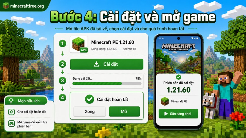 Cài đặt và tận hưởng game
