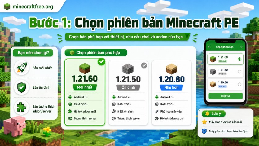 Chọn phiên bản