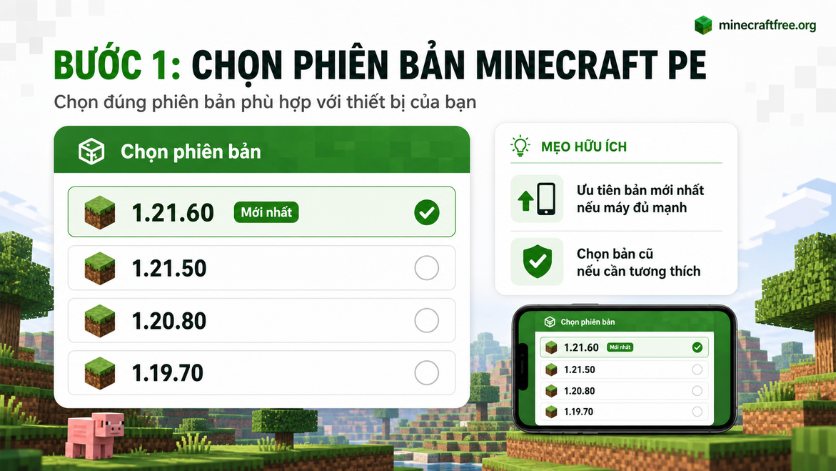 Chọn phiên bản