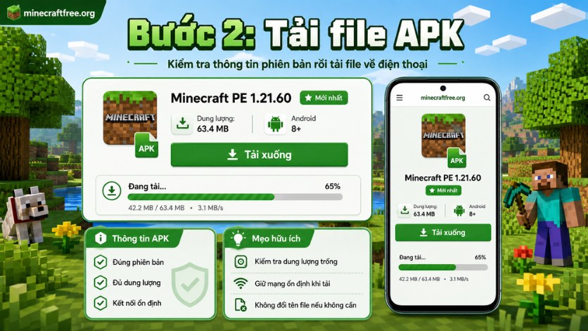 Tài minecraft apk
