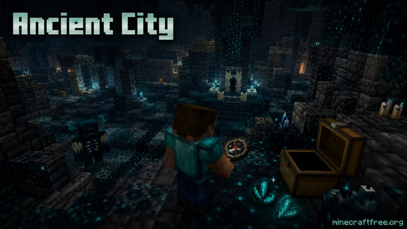 Ancient City và Recovery Compass trong Minecraft 1.19