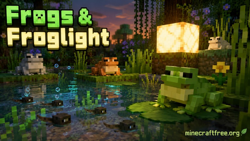 Frogs và Froglight trong Minecraft 1.19