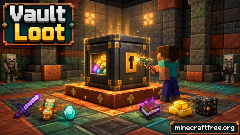 Vault loot trong Minecraft 1.20.70